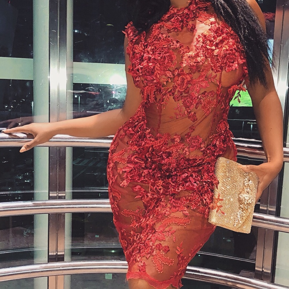 Red Lace Dress